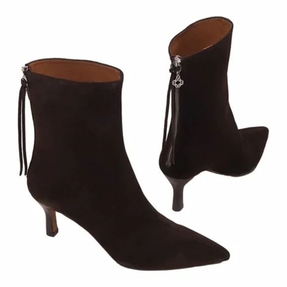 Maje Shoes - Faymon Suede Ankle Boots